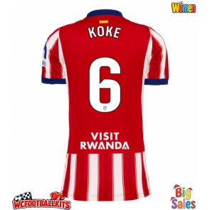 Atletico Madrid Koke #6 Replica Home Stadium Shirt for Women 2026-27 Short Sleeve